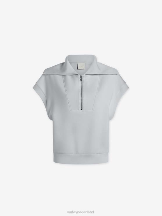 BD04L33 parel blauw rechts halfzip sweat vrouwen Varley kleding