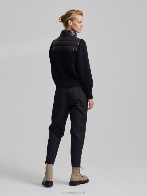 BD04L421 zwart daines pullover met halve rits vrouwen Varley kleding