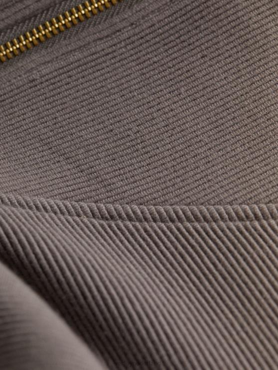 BD04L93 diepe houtskool wijnstok pullover met halve rits vrouwen Varley kleding