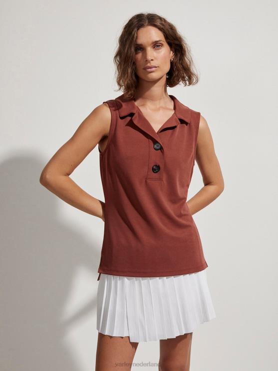 BD04L138 sienna Caine mouwloze polo vrouwen Varley kleding