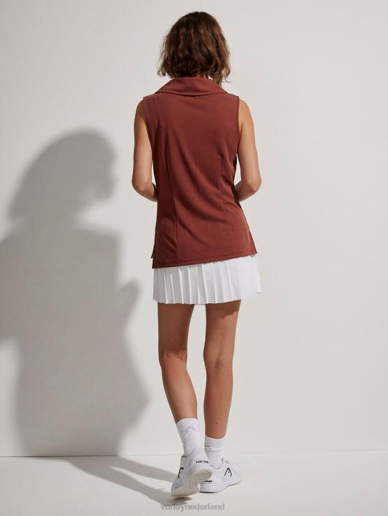 BD04L138 sienna Caine mouwloze polo vrouwen Varley kleding
