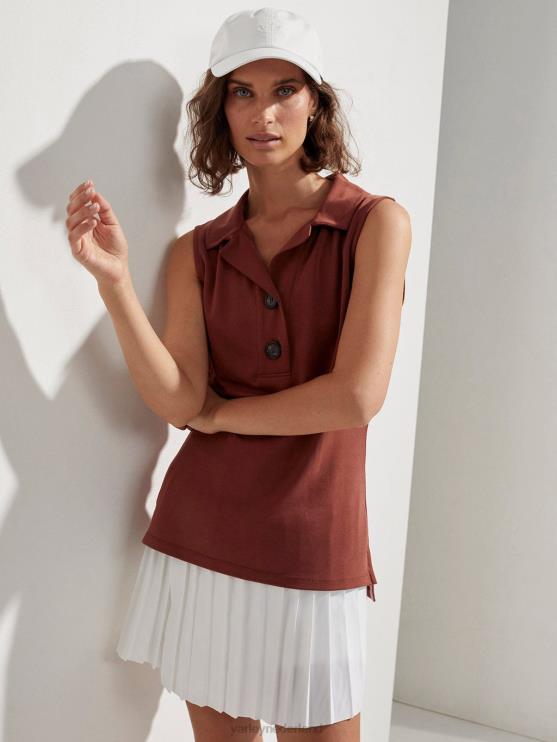 BD04L138 sienna Caine mouwloze polo vrouwen Varley kleding