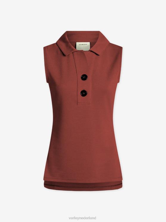 BD04L138 sienna Caine mouwloze polo vrouwen Varley kleding