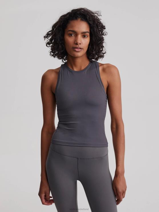 BD04L162 zwartgeblakerde parel gekke tank vrouwen Varley kleding