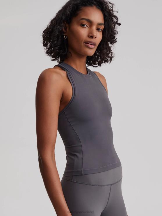 BD04L162 zwartgeblakerde parel gekke tank vrouwen Varley kleding