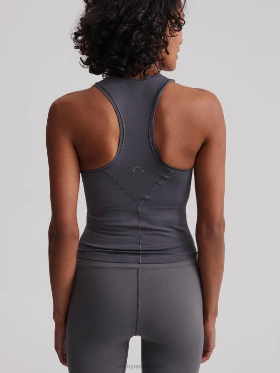 BD04L162 zwartgeblakerde parel gekke tank vrouwen Varley kleding