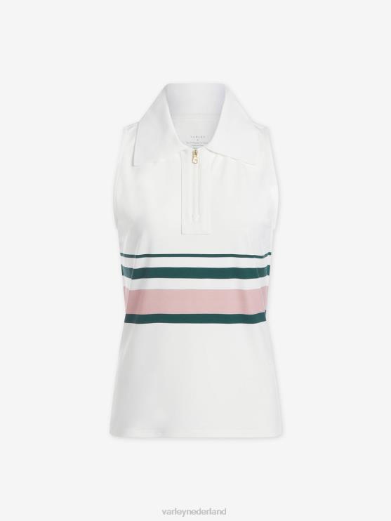 BD04L17 wit Darnell performance-polo vrouwen Varley kleding