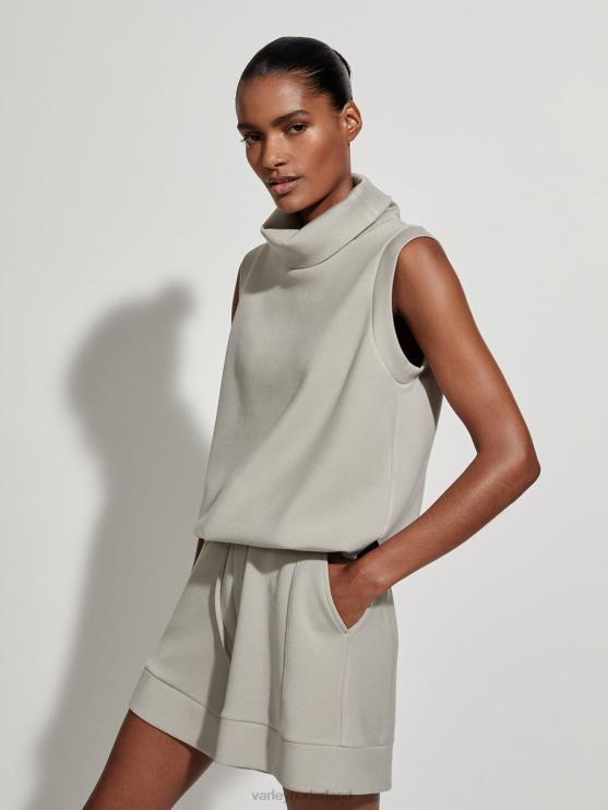 BD04L34 salie grijs Leigh tanktop met hoge hals vrouwen Varley kleding