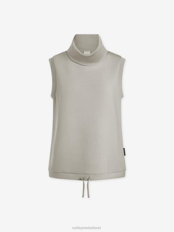 BD04L34 salie grijs Leigh tanktop met hoge hals vrouwen Varley kleding