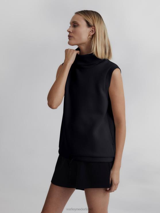 BD04L36 zwart Leigh tanktop met hoge hals vrouwen Varley kleding