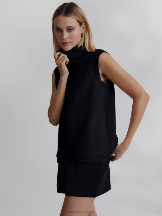 BD04L36 zwart Leigh tanktop met hoge hals vrouwen Varley kleding