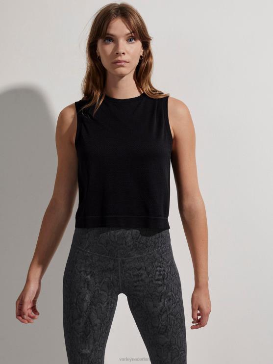 BD04L41 zwart pagina naadloze gewastank vrouwen Varley kleding