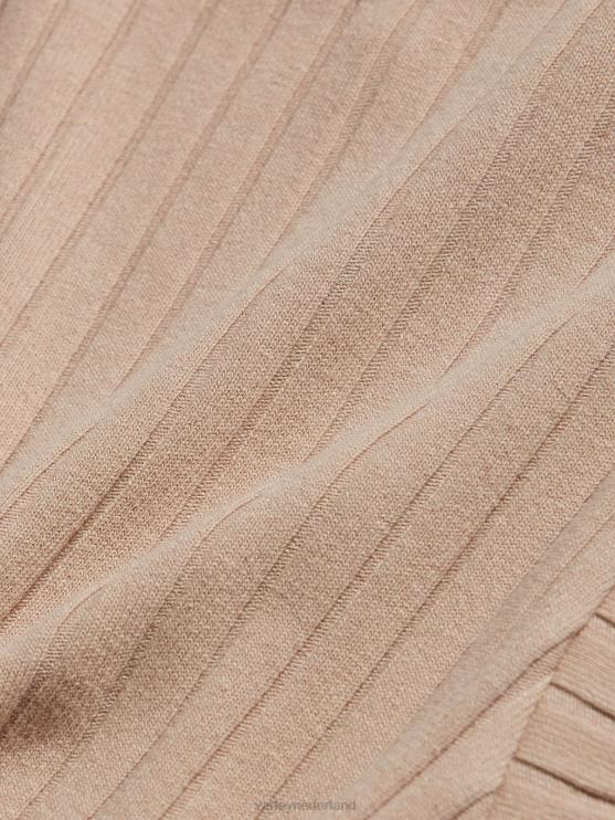 BD04L80 licht taupe calder tank met hoge hals vrouwen Varley kleding