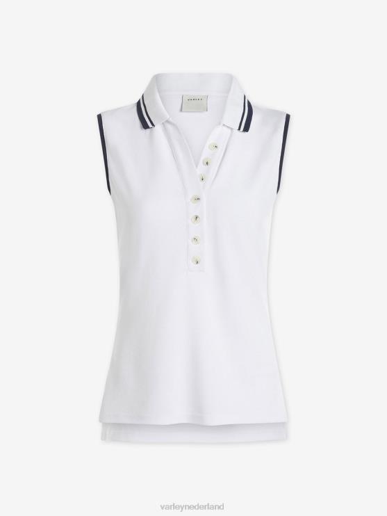 BD04L8 wit anvier performance-polo vrouwen Varley kleding