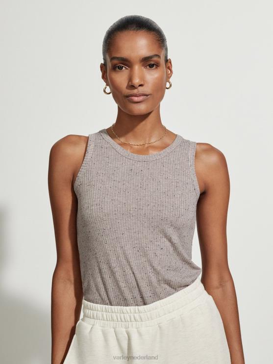BD04L98 diepe taupe vlek eliza tank vrouwen Varley kleding