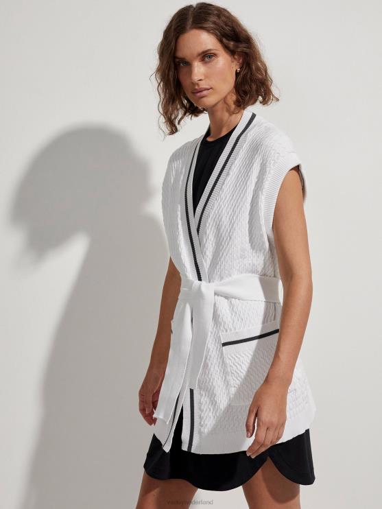 BD04L143 wit lang vest van natoma vrouwen Varley kleding