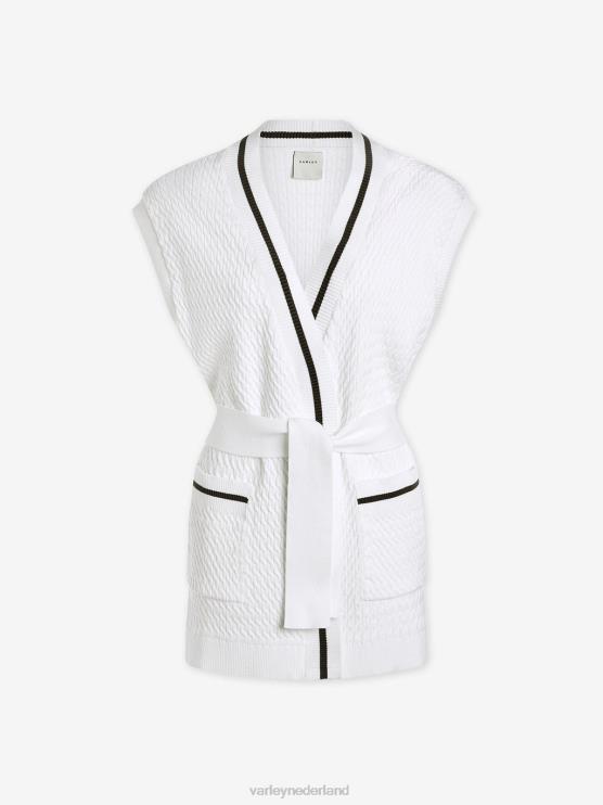 BD04L143 wit lang vest van natoma vrouwen Varley kleding