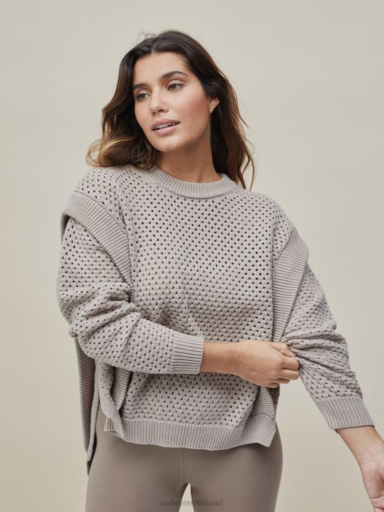 BD04L149 taupe klei arabella gebreid vrouwen Varley kleding