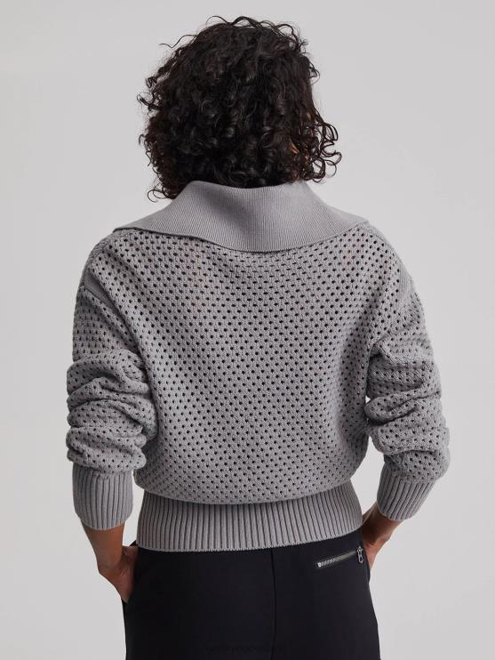 BD04L151 griffioen grijs lelie gebreide polo vrouwen Varley kleding