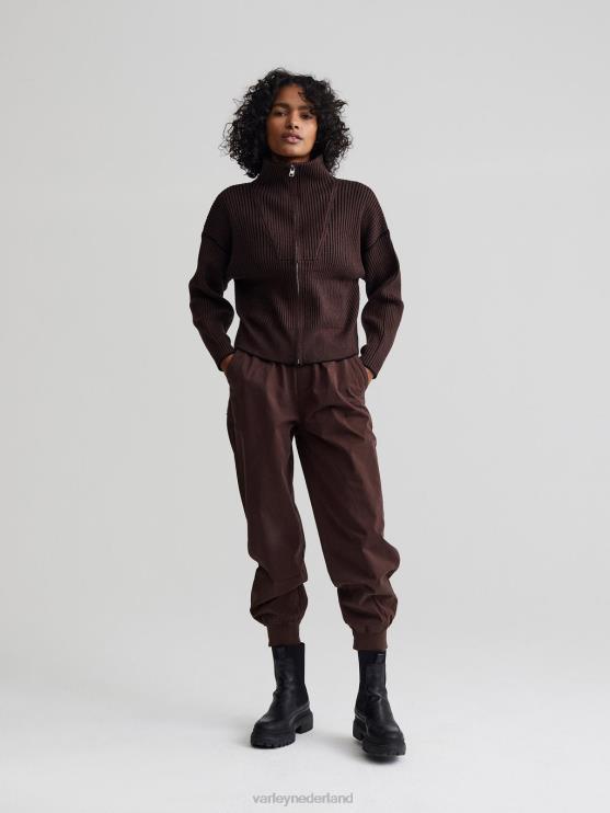 BD04L179 koffieboon carmen gebreide jas vrouwen Varley kleding