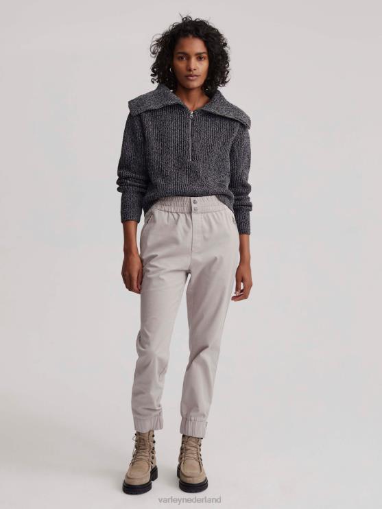 BD04L198 zwart elise pullover met halve rits vrouwen Varley kleding