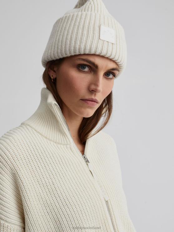 BD04L206 zilverreiger Anderson gebreid met doorlopende ritssluiting vrouwen Varley kleding