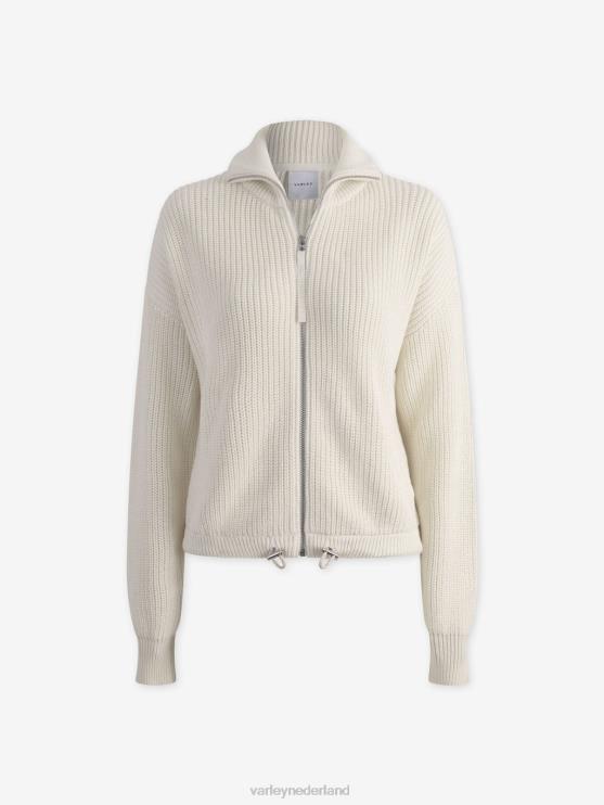 BD04L206 zilverreiger Anderson gebreid met doorlopende ritssluiting vrouwen Varley kleding