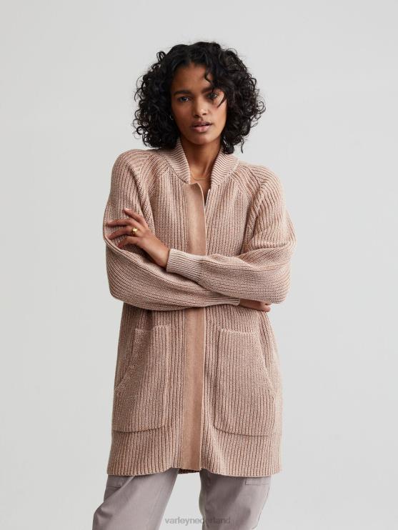 BD04L208 hanenkam/zilverreiger gespikkeld breiwerk Maybelle gebreid jack vrouwen Varley kleding