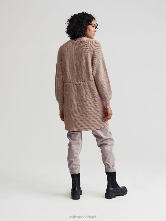 BD04L208 hanenkam/zilverreiger gespikkeld breiwerk Maybelle gebreid jack vrouwen Varley kleding