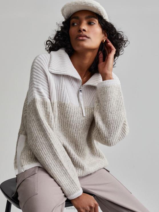 BD04L213 nimbus wolk Willard pullover met halve rits vrouwen Varley kleding