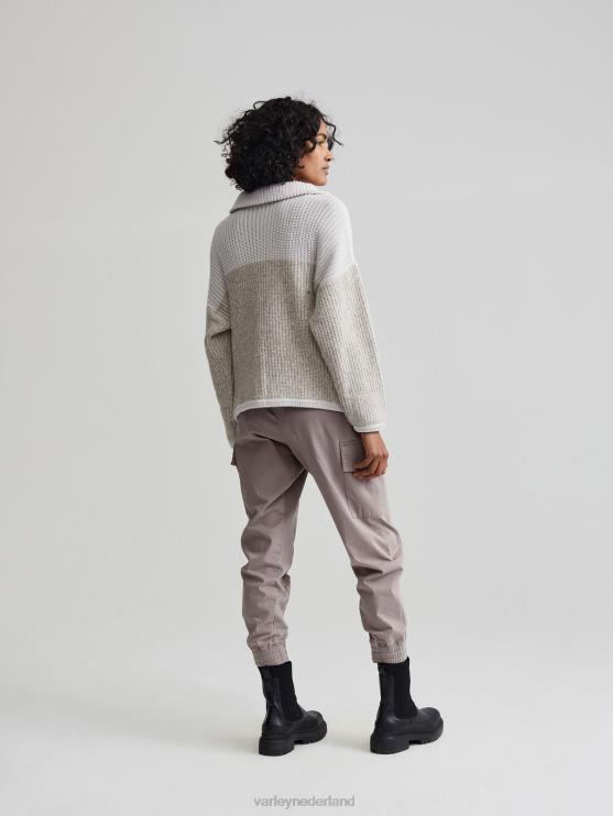 BD04L213 nimbus wolk Willard pullover met halve rits vrouwen Varley kleding