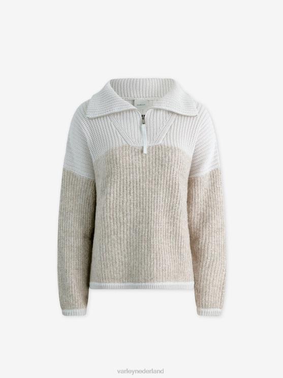 BD04L213 nimbus wolk Willard pullover met halve rits vrouwen Varley kleding
