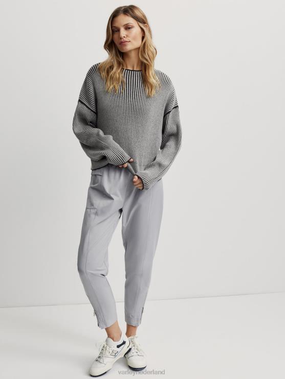 BD04L232 middengrijs/lichtgrijs subsidie ​​breien vrouwen Varley kleding