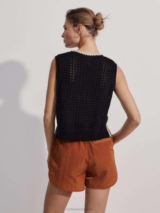 BD04L4 zwart delaney gebreid vest vrouwen Varley kleding