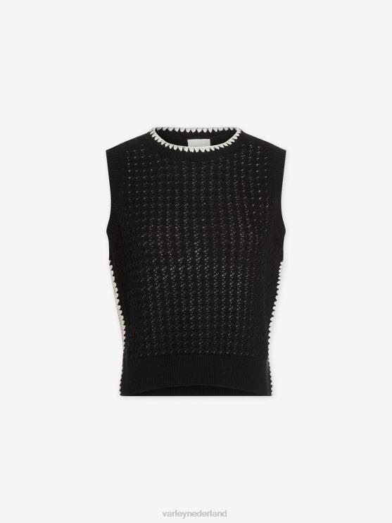 BD04L4 zwart delaney gebreid vest vrouwen Varley kleding