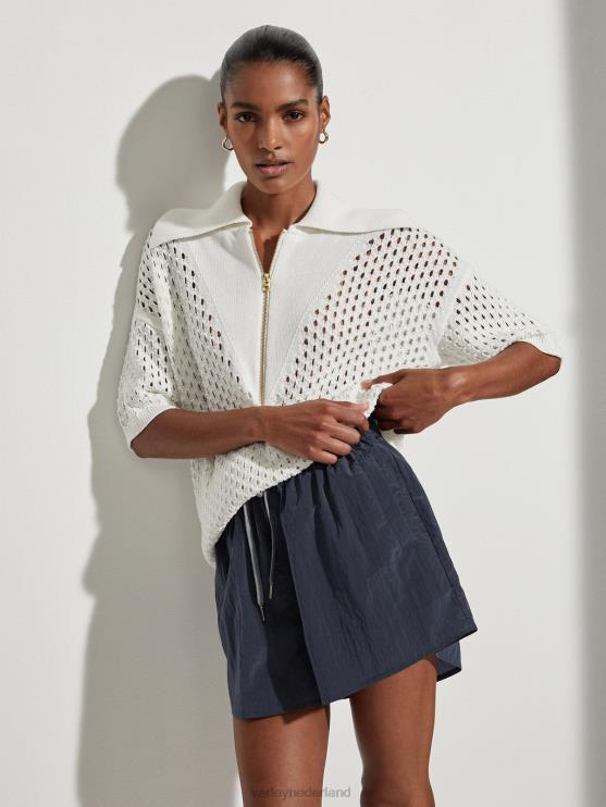 BD04L69 Sneeuwwitje teegan boxy gebreide polo vrouwen Varley kleding