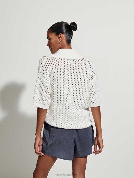 BD04L69 Sneeuwwitje teegan boxy gebreide polo vrouwen Varley kleding