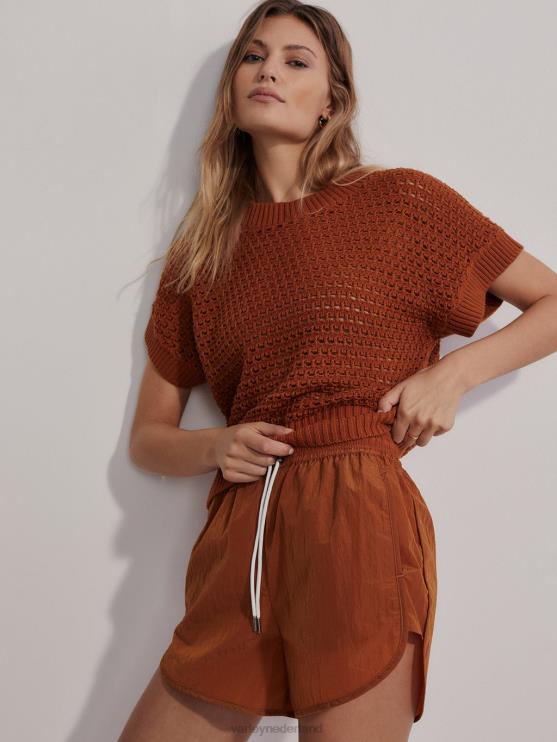 BD04L6 diepe abrikoos julianna gebreid vrouwen Varley kleding
