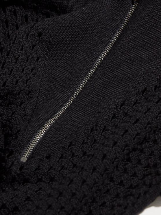 BD04L70 zwart teegan boxy gebreide polo vrouwen Varley kleding
