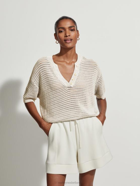 BD04L83 zilverreiger callie gebreide top vrouwen Varley kleding